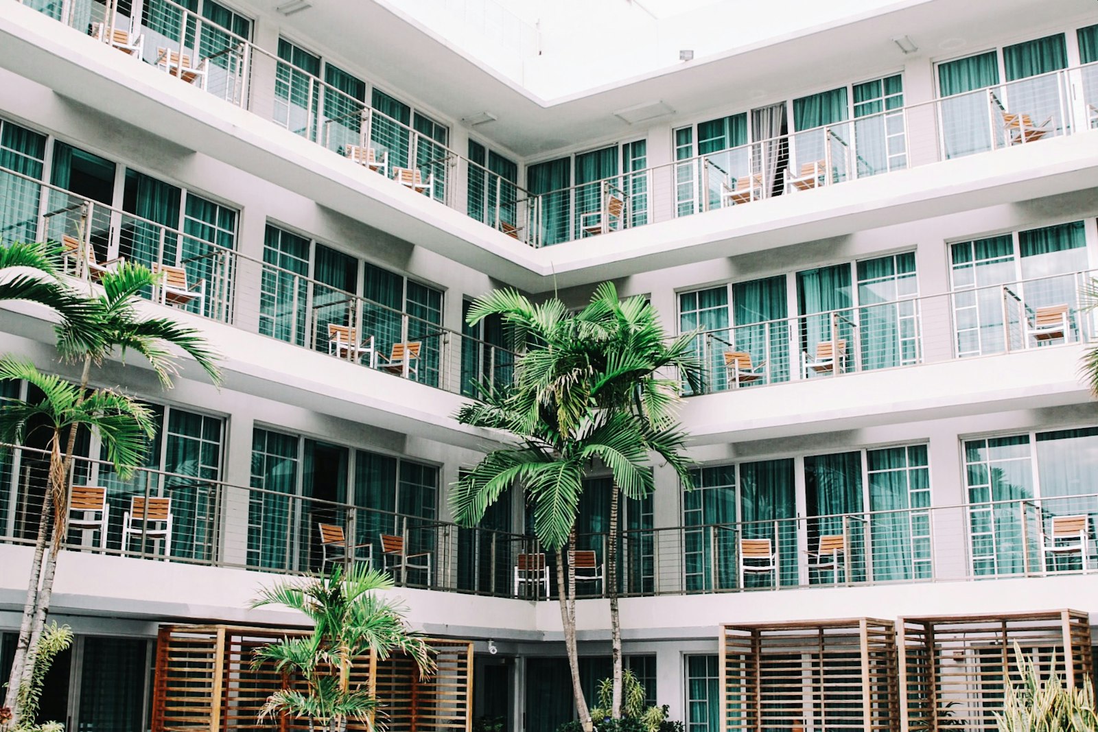 Hotel courtyard