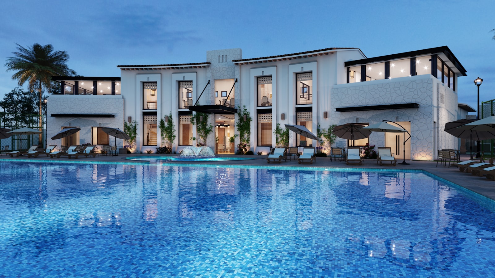 Riverside pool at Harbor Point Hotel
