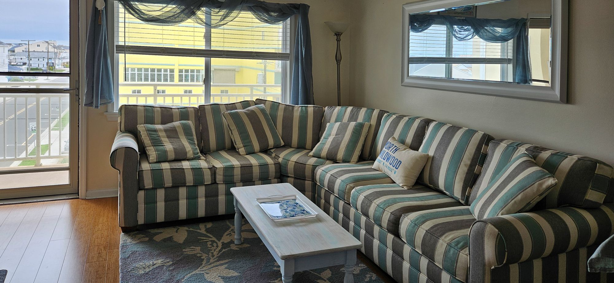 Two bedroom suite living room with ocean view